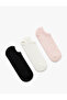 Basic 3-Piece Invisible Socks Set Multicolor - 2