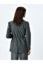 Blazer Jacket Double Breasted Bow Detailed Pocket - 4