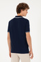 Men's Regular Fit Polo Neck Navy Blue T-Shirt 50281562-Vr033 - 5