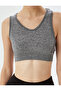 Sports Bra U Neck Slim Fit Back Detailed Melted - 5