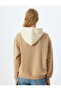 سويت شيرت جامعي بغطاء للرأس مطبوع عليه جيب الكنغر مريح - 4