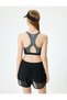 Sports Bra U Neck Slim Fit Covered Back Detailed Interlock - 4