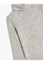 Basic Turtleneck T-Shirt Long Sleeve Viscose Fabric - 3