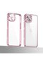 iPhone 13 Compatible Camera Protected Stone Zore Mina Case-Blue - 4