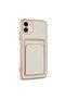 حافظة حامل بطاقات Zore Bark المتوافقة مع iPhone 12 - أبيض - 2