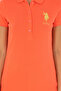Women's Pomegranate Blossom Basic Polo Neck T-Shirt 50280071-Vr039 - 6