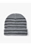 Knitted Beret with Folded Line Pattern