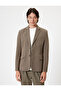 Blazer Jacket with Slim Fit and Flap Pocket Detail - 3