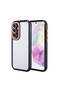 Galaxy A35 Case with Camera Protection Color Edge and Frame Design Zore Vitamin Cover-Black