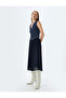High Waist Midi Pleated Skirt