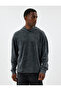 Oversize Sweatshirt Washable Basic Long Sleeve Hooded Cotton Blend - 3