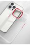حافظة Zore Chrome متوافقة مع هاتف iPhone 13 Pro Max - وردي فاتح - 3