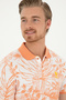 Men's Regular Fit Polo Neck Salmon T-Shirt 50281518-Vr047 - 2