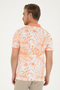 Men's Regular Fit Polo Neck Salmon T-Shirt 50281518-Vr047 - 5