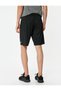 Sports Shorts Printed Waist Lace-up Pocket Detail - 4