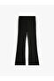 Basic Spanish-Style Trousers with Elastic Waistband