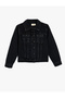 Denim Jacket with Flap Pocket Detail, Buttoned, Cotton