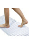 Eco-Lux Baht Soft Non-Slip Shower Foot Massage Mat - Comfortable Non-Slip Bath Pad Size: 63 cm X 38 cm Oval - 2
