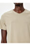 Cotton Short Sleeve Crew Neck Basic T-Shirt - 5