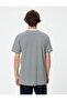 Slim Fit T-Shirt Slogan Embroidered Short Sleeve Crew Neck Cotton Blend - 4