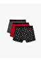 Skull Printed Cotton 3-Piece Boxer Set - 6