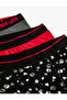 Skull Printed Cotton 3-Piece Boxer Set - 5