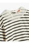 Striped Sweatshirt with Tulle Collar Detail, Long Sleeves, Embroidered Cotton - 3