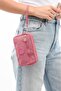 Clinker Fabric Mini Cross Strap Women's Mobile Phone Bag Hand Bag Wallet 10*18 cm Water Repellent - 3