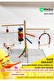 Cage Top Play Track for Lovebirds, Parakeets, Parrots, Forpus Sa08