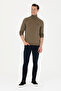 Men's Khaki V-Neck Sweater 50275844-Vr027 - 4