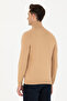 Men's Sand Melange V-Neck Sweater 50275844-Vr123 - 5