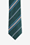 Men's Anthracite-Blue Patterned Tie - 2