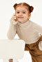 Girl's Cream Melange Sweater 50277085-Vr159 - 2