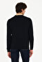 Men's Black V-Neck Sweater 50275819-Vr046 - 5