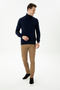Men's Navy Blue Turtleneck Sweater 50277116-Vr033 - 4