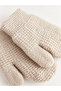 Lw - Self Patterned Knitwear Baby Boy Gloves - 3