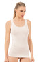Özkan 27075 Women's Viscose Camisole Lace Detailed Flexible Soft Thick Strap Knitted Undershirt - 3