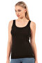 Özkan 27075 Women's Viscose Camisole Lace Detailed Flexible Soft Thick Strap Knitted Undershirt - 3