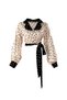 Double Collar Detailed Wrap Front Tie Cotton Fabric Mini Shirt - My -