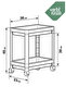 2-Tier Wheeled Organizer Kitchen Shelf Bathroom Shelf under Counter under Sink Detergent Holder Vesken - 6