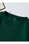 Unisex Oversize Plain Basic Sweatshirt – Dark Green - 3