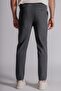 Men's Relaxed Fit Chino Trousers with Side Pockets and Elastic Waist, Anthracite - 7