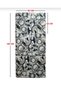 Foldable Floor Bed 80X180X8 cm Sponge World Clock Pattern - 3