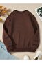 Brown Brooklyn Printed Girl/Boy Sweatshirt - 2