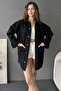 Women's Pocket Detailed Loose Cut Shirt Jacket