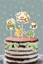 Safari Party Theme Cake Decoration Set 9 Pieces