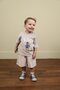 Gray Teddy Boy's Shorts Set
