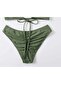 Green Brazilian Bikini Bottom - Back Drawstring
