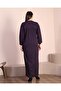 Women's Hijab Large Size Square Collar Long Dress - 8