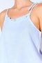 Baby Blue 100% Organic Cotton Muslin Washable Shorts Athlete Comfortable Cut Women's Pajama Set |   9977 - 5